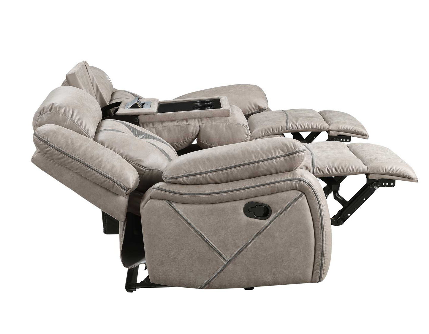 Tyson Manual Reclining

86″ Sofa, Drop-Down Console
76″ Console Loveseat, Glider
Recliner, Glider