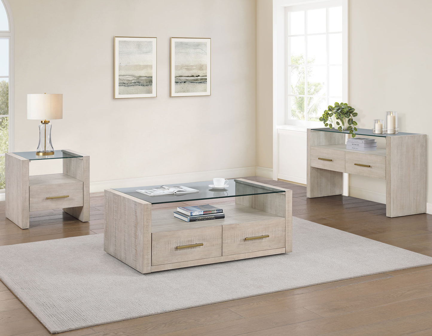 Garland, Glass Top

Cocktail Table, Castered
End Table
Sofa Table