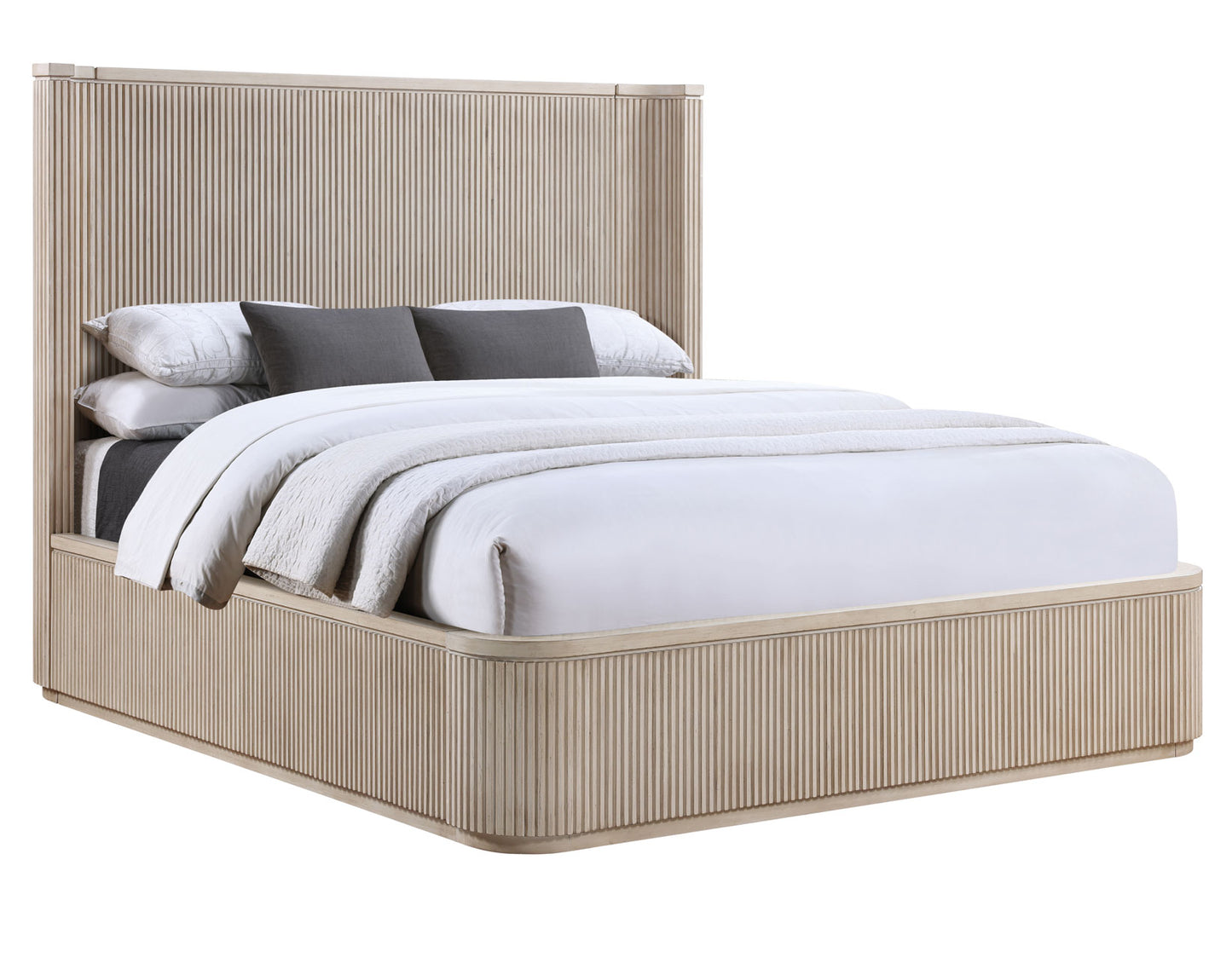 Henry Reeded Bedroom, Tan Finish