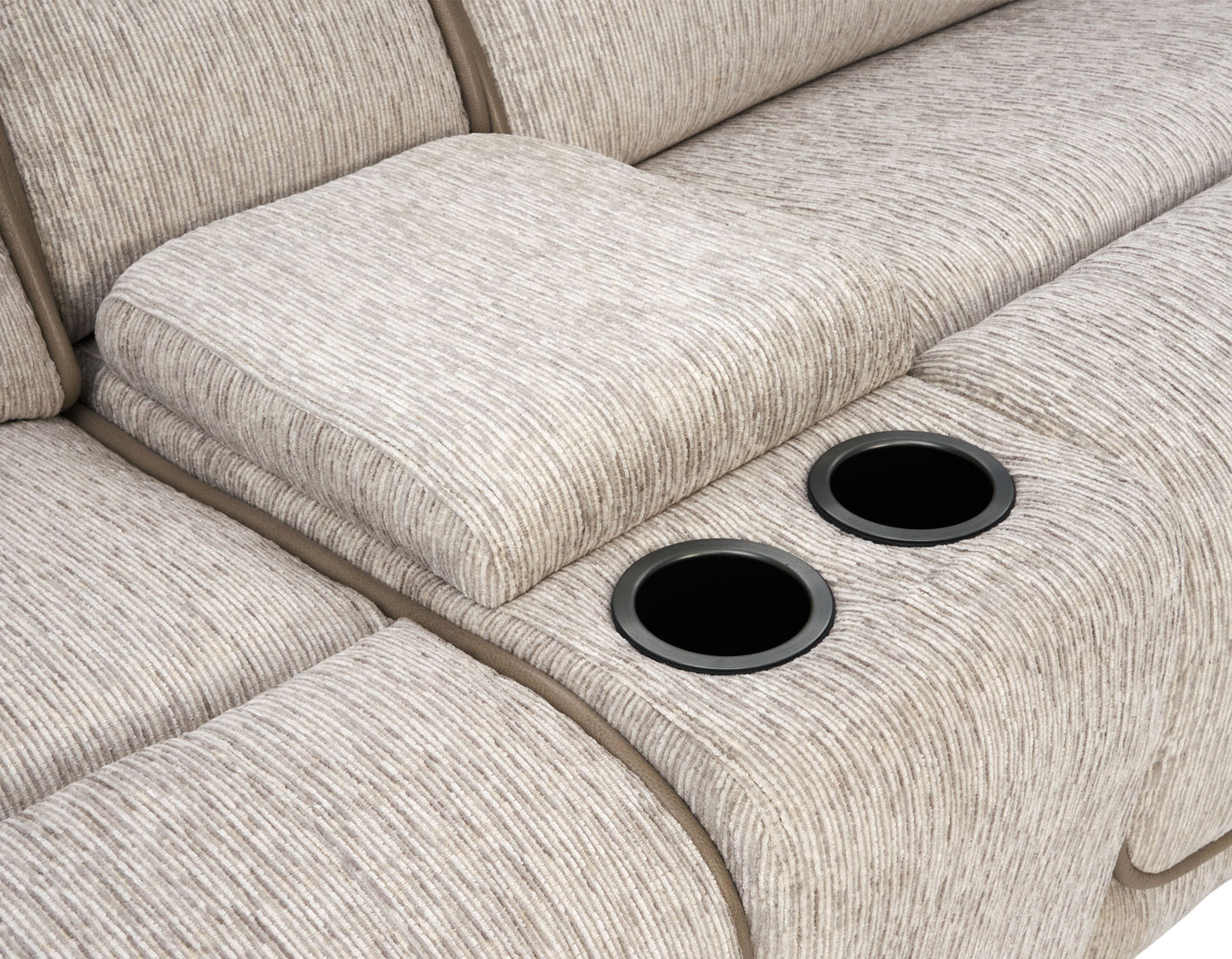 Olsen Console Loveseat, Dual-Power Zero-Gravity Modular Reclining, Dove