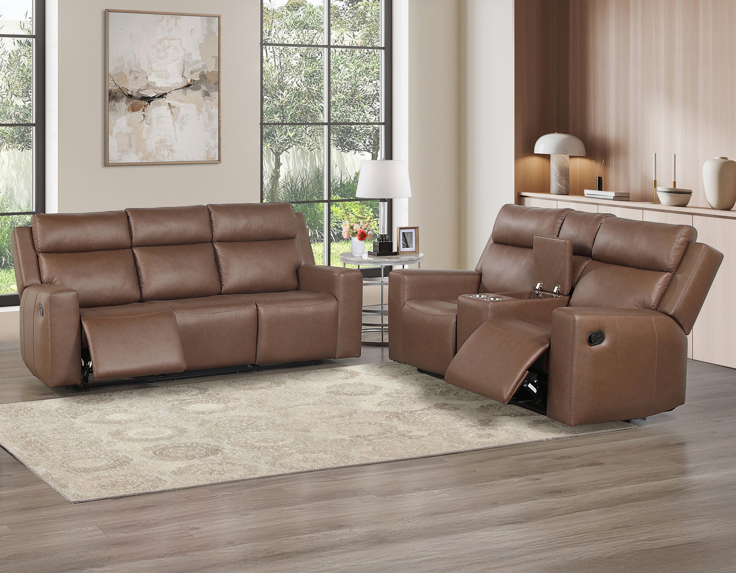 Barron Manual Reclining

87″ Sofa
65″ Console Loveseat
Recliner