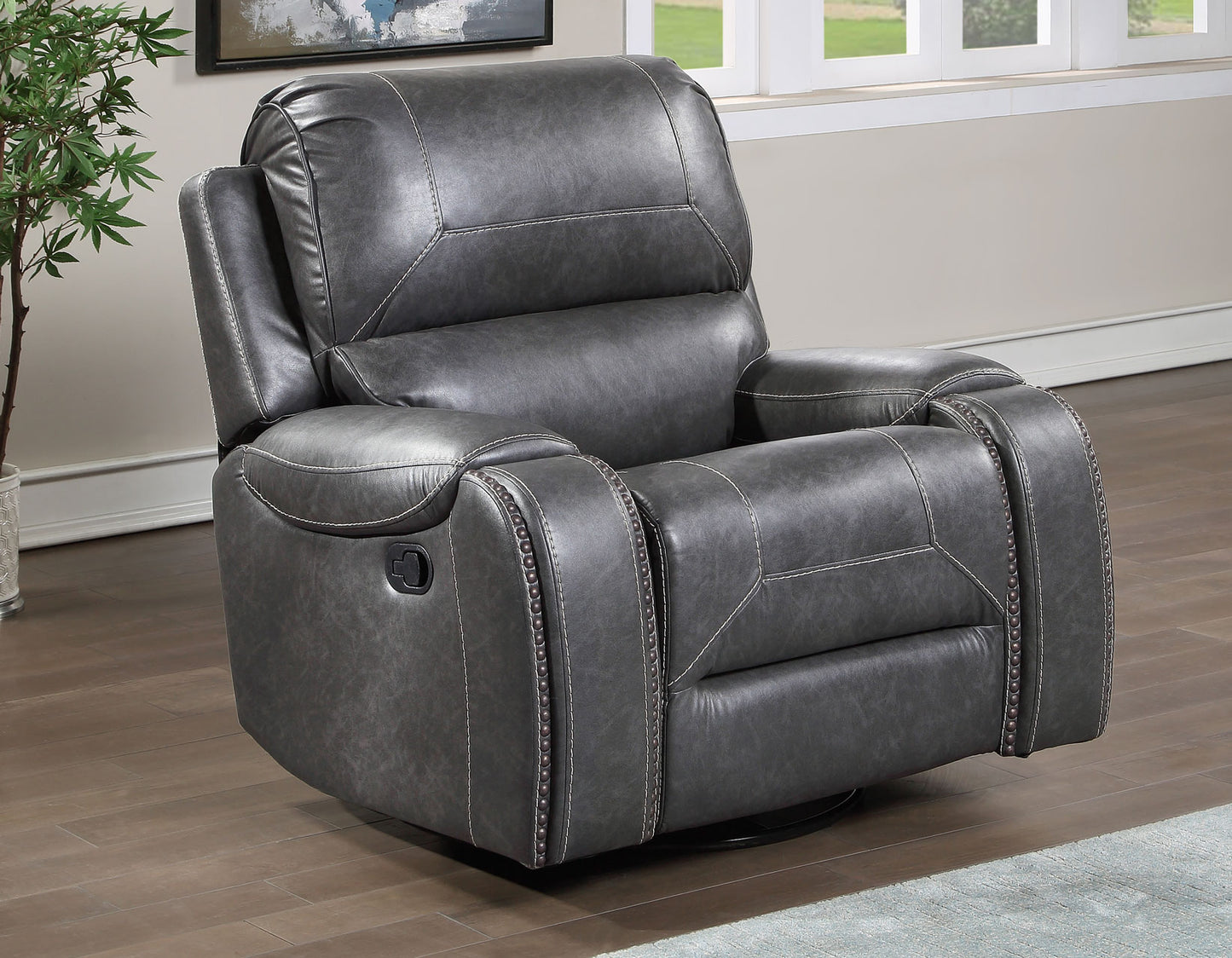 Keily Manual Reclining, Grey

86″ Sofa, Dop-Down Console
75″ Console Loveseat, Glider
Recliner, Glider