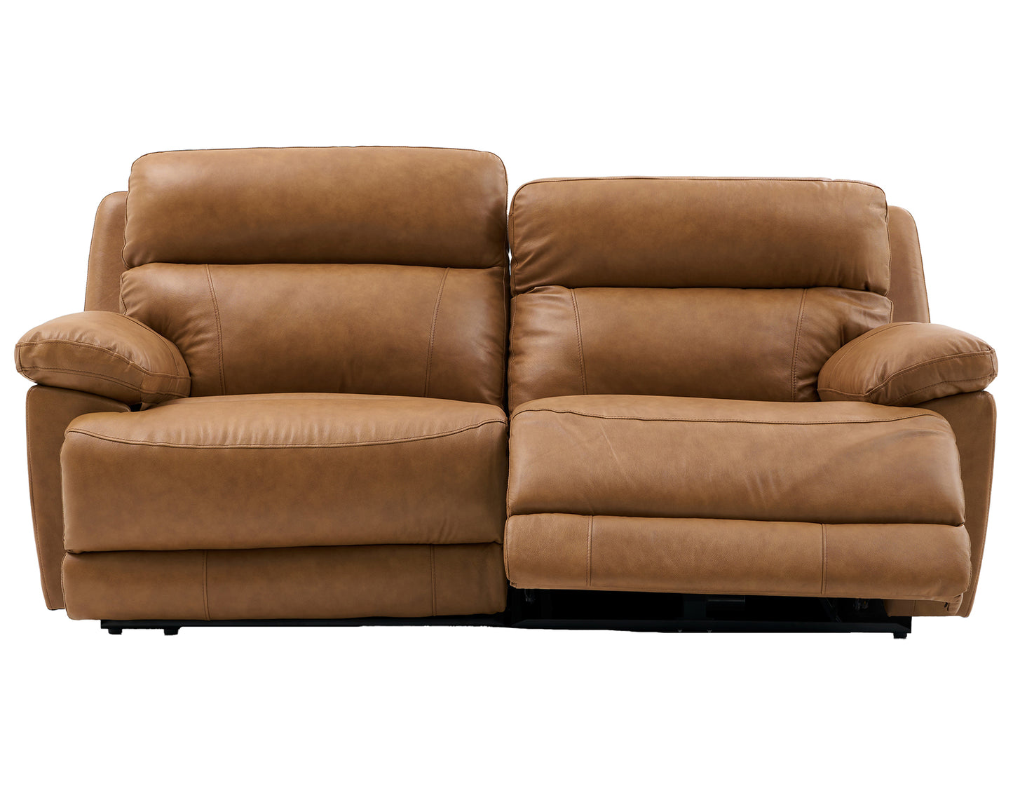 Gatlin Leather Dual-Power 2-Piece Reclining Loveseat