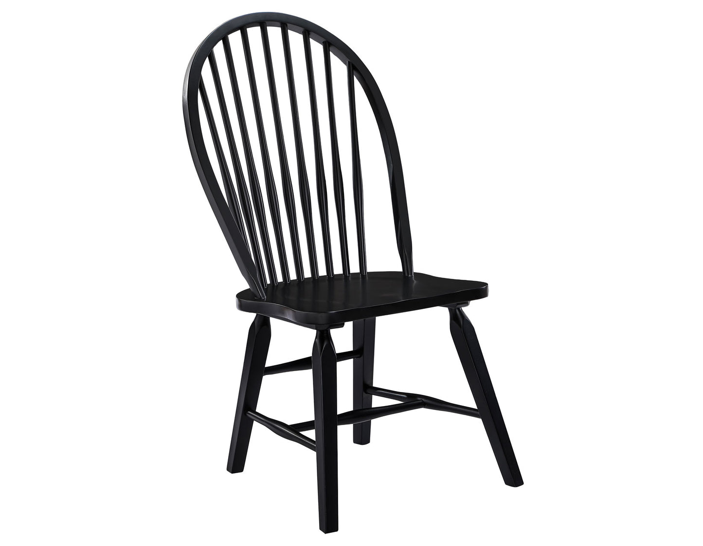 Sommerset Solid Wood Black Modern Windsor Chair