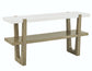 Perth, Sofa Table, White Marble Top