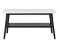 Vida, Sofa Table, White Marble Top, Black
