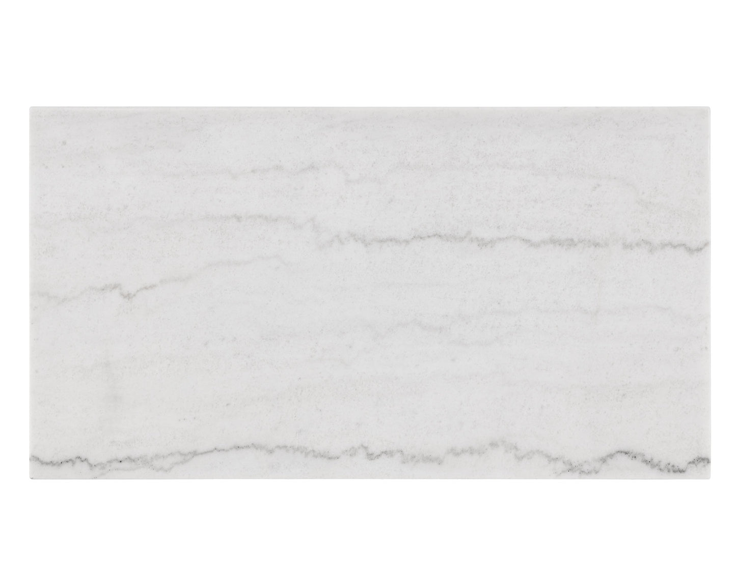 Vida, Sofa Table, White Marble Top, Black