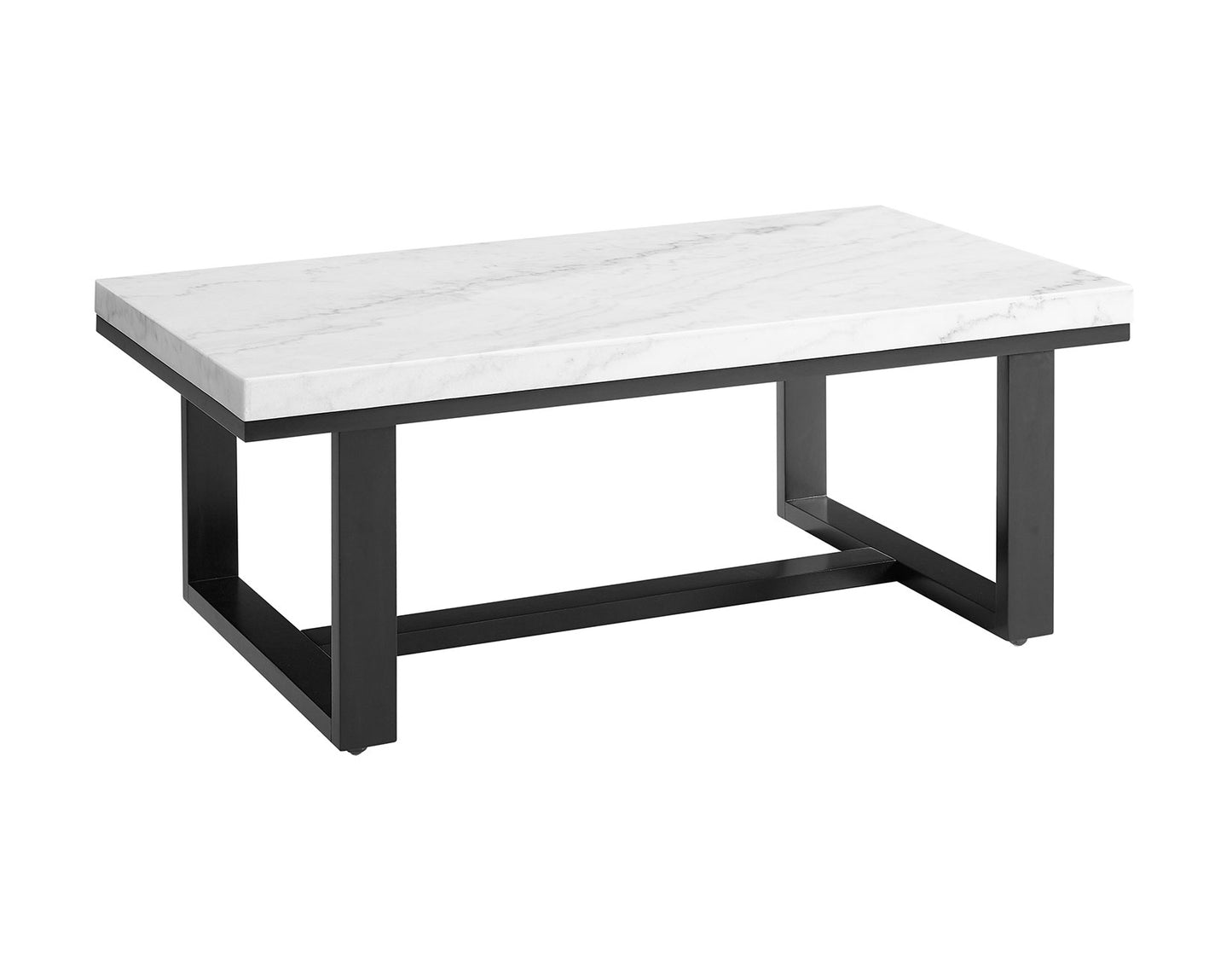 Artemis Cocktail Table, White Marble Top
