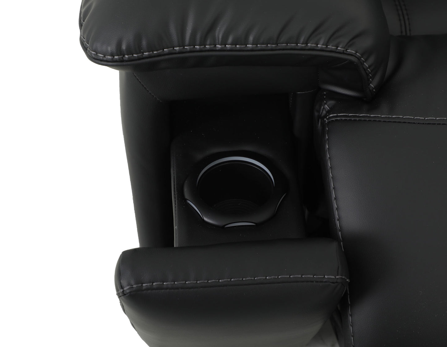 Zenith Power Home Theater Reclining Console Loveseat, Built-in Speakers, Vibration