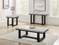 Artemis End Table, White Marble Top