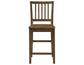 Joplin Solid Wood 24″ Farmhouse Counter Stool, Walnut Finish