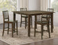 Joplin Solid Wood 24″ Farmhouse Counter Stool, Walnut Finish
