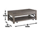 Dexter, Lift-Top Cocktail Table, Castered