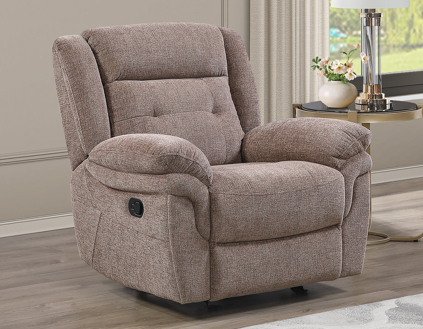 Sydney Glider Recliner, Manual, Brown
