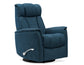 Saxton Manual Swivel Glider Recliner, Dark Teal
