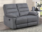 Cozy Loveseat, Manual Reclining, Gray