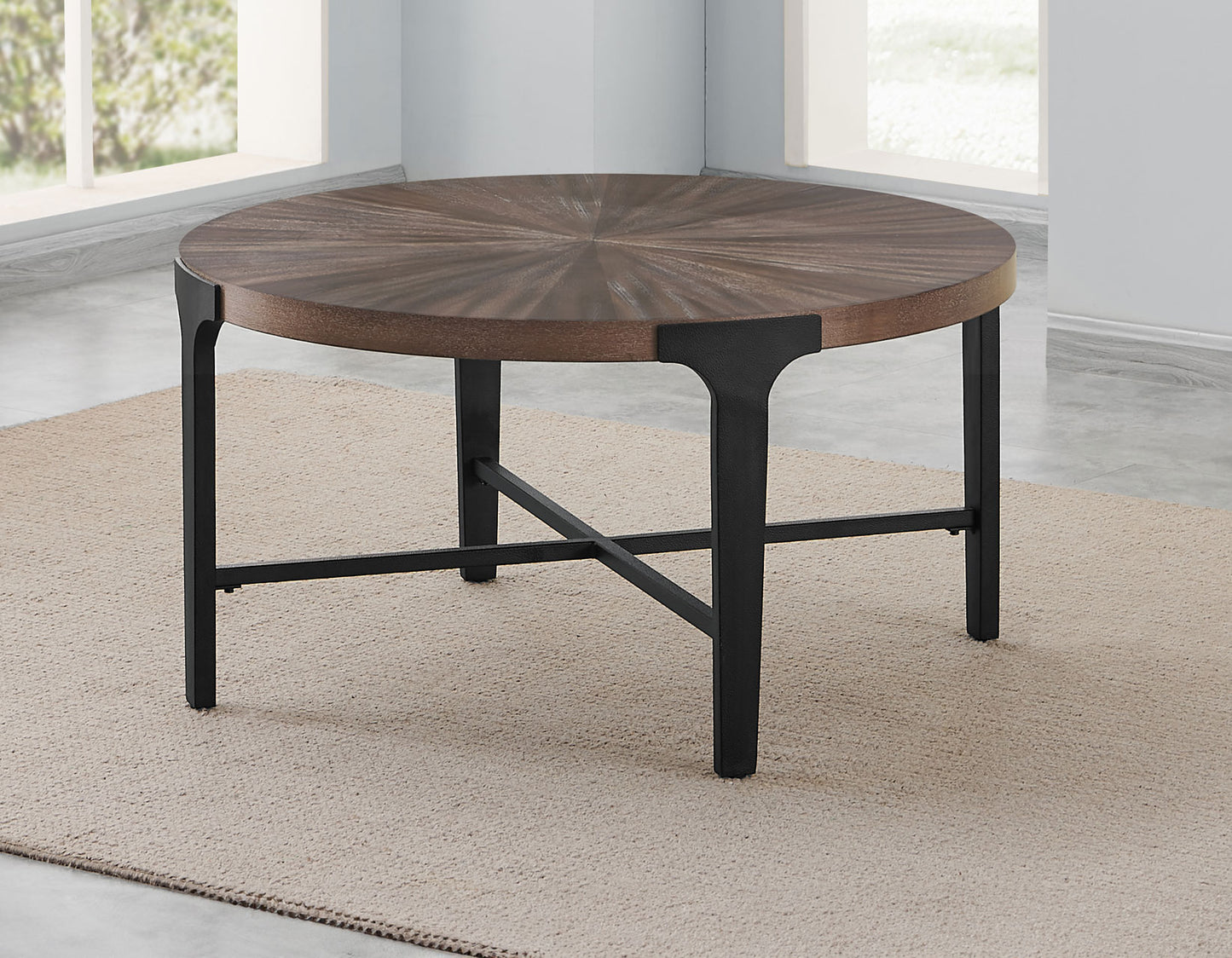 Chevron, 36-inch Round Cocktail Table