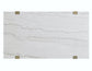 Perth, Cocktail Table, White Marble Top, Castered