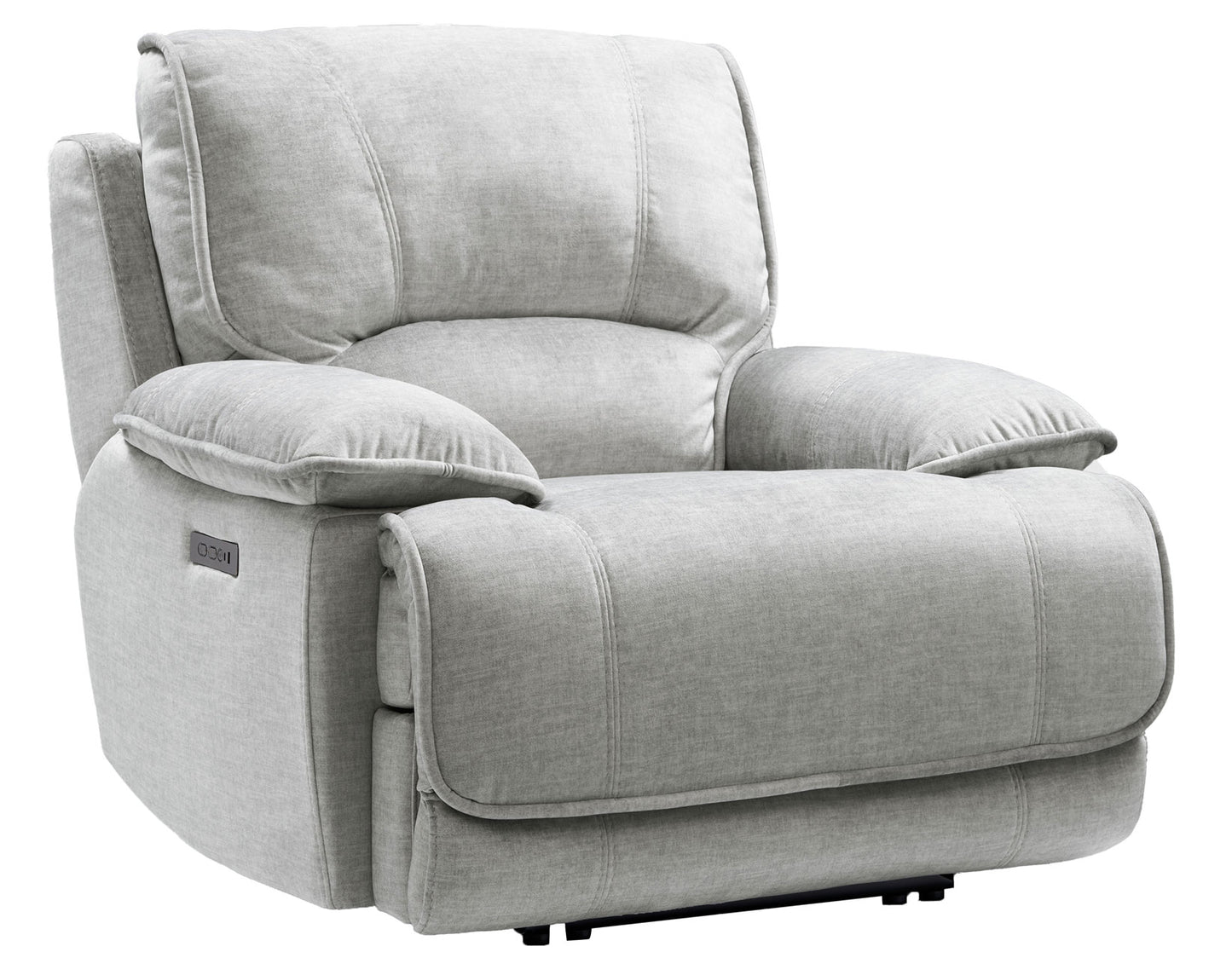 Olsen Recliner, Dual-Power Zero-Gravity, Silver