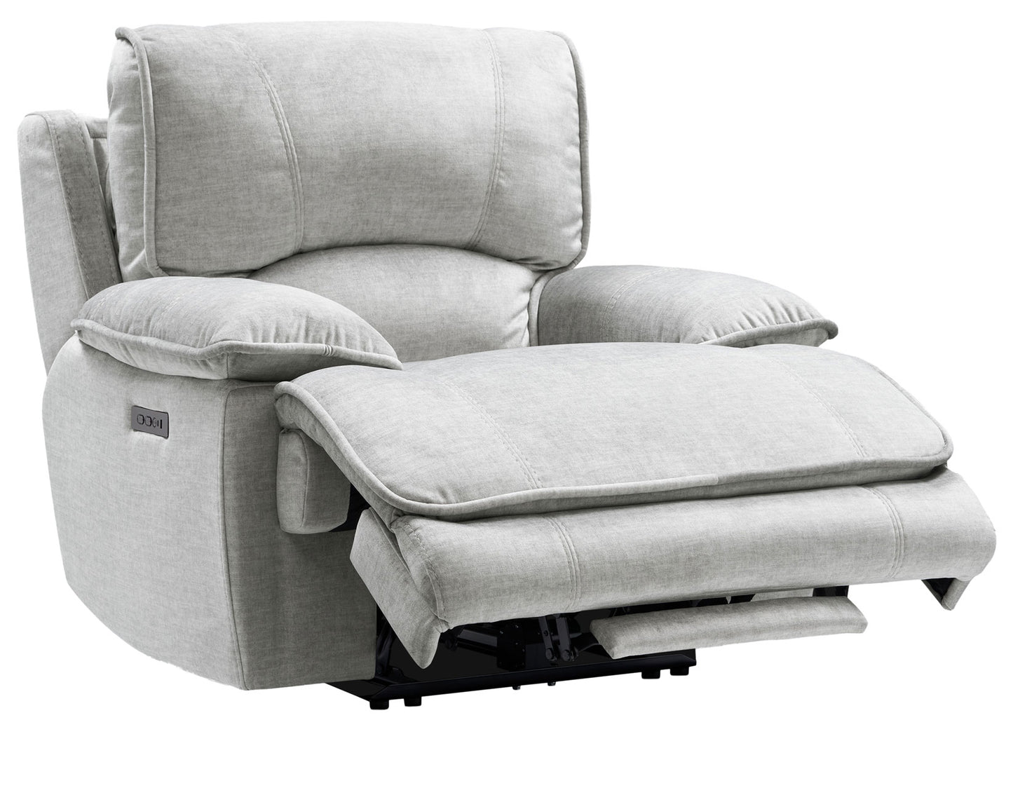 Olsen Recliner, Dual-Power Zero-Gravity, Silver