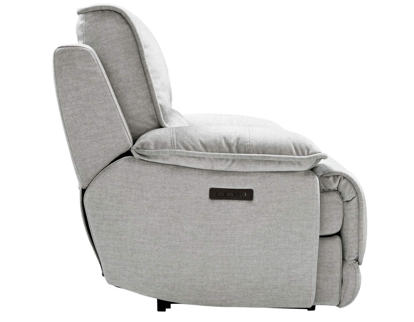 Olsen Recliner, Dual-Power Zero-Gravity, Silver