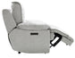 Olsen Recliner, Dual-Power Zero-Gravity, Silver