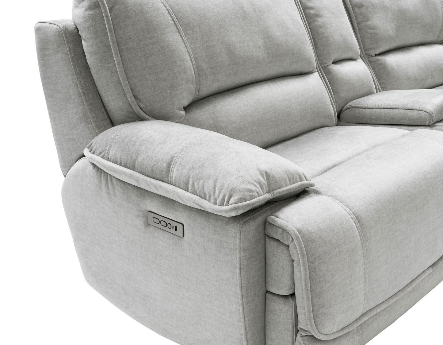 Olsen Recliner, Dual-Power Zero-Gravity, Silver