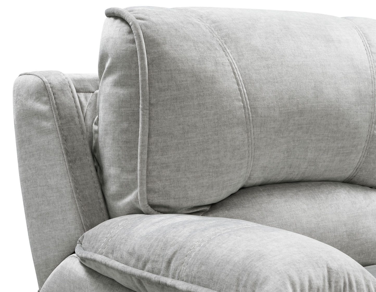 Olsen Recliner, Dual-Power Zero-Gravity, Silver