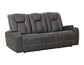 Marlow Sofa, Manual Reclining, Charcoal