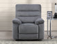 Cozy Glider Recliner, Manual, Gray