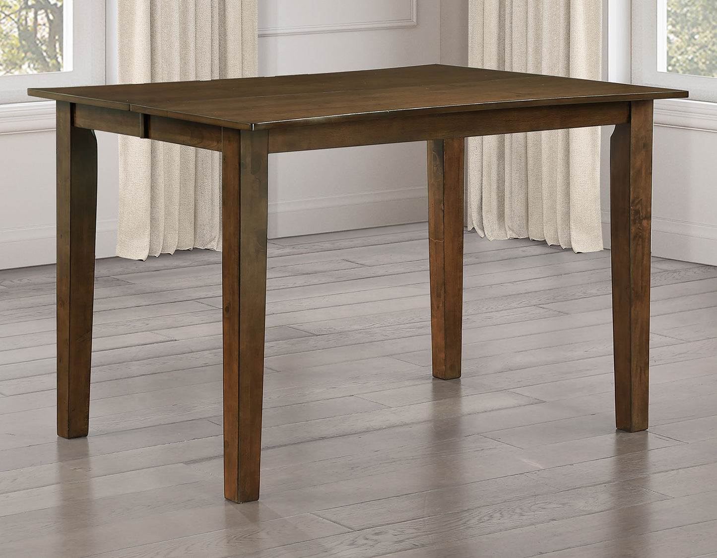 Joplin 42-54″ Counter Table with 12″ Leaf, Walnut Finish