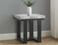Artemis End Table, Gray Marble Top