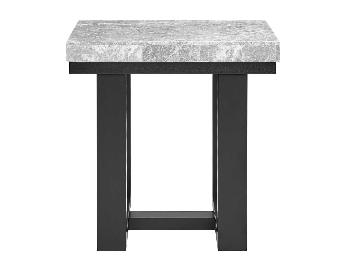 Artemis End Table, Gray Marble Top