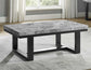 Artemis End Table, Gray Marble Top