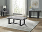 Artemis End Table, Gray Marble Top