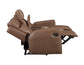 Barron Console Loveseat, Manual Reclining, Brown