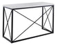 Skyler, Sofa Table, White Marble Top