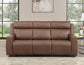Barron Sofa, Manual Reclining, Brown