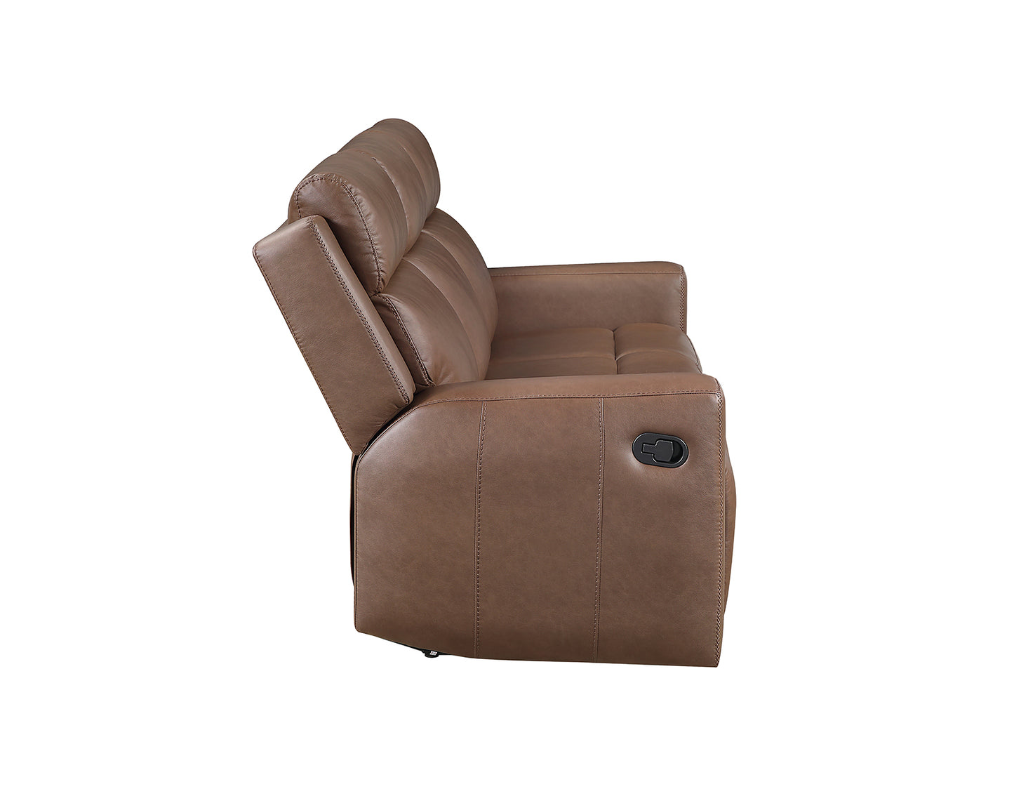 Barron Sofa, Manual Reclining, Brown