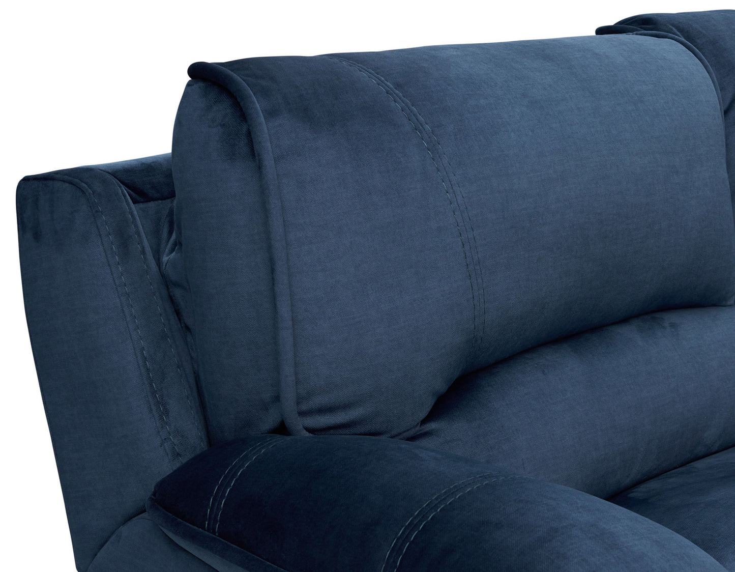 Olsen 6-Piece Sectional, Dual-Power Zero-Gravity Reclining, Indigo