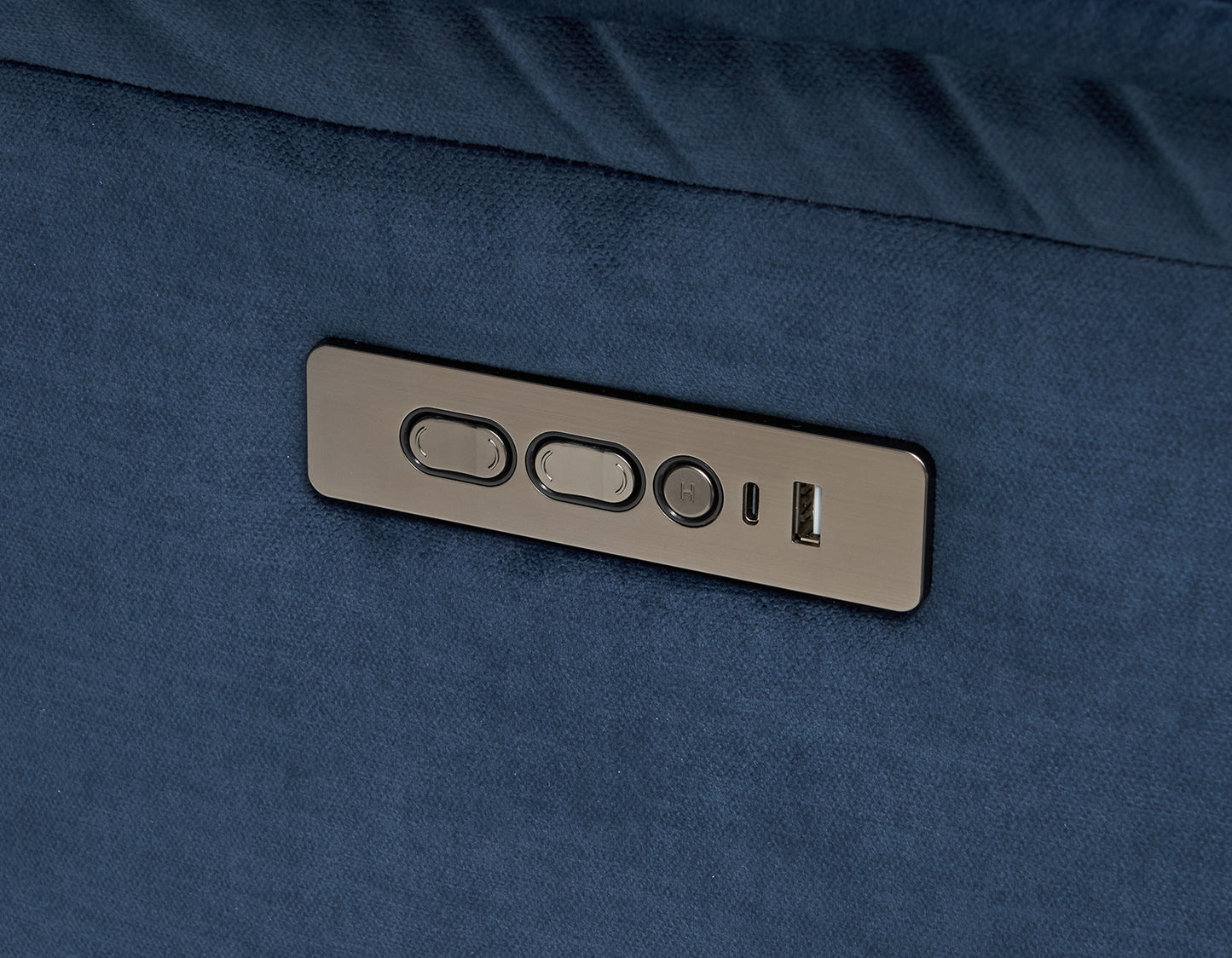 Olsen Sofa, Dual-Power Zero-Gravity Modular Reclining, Indigo