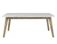 Vida 72″ White Marble Top Dining Table
