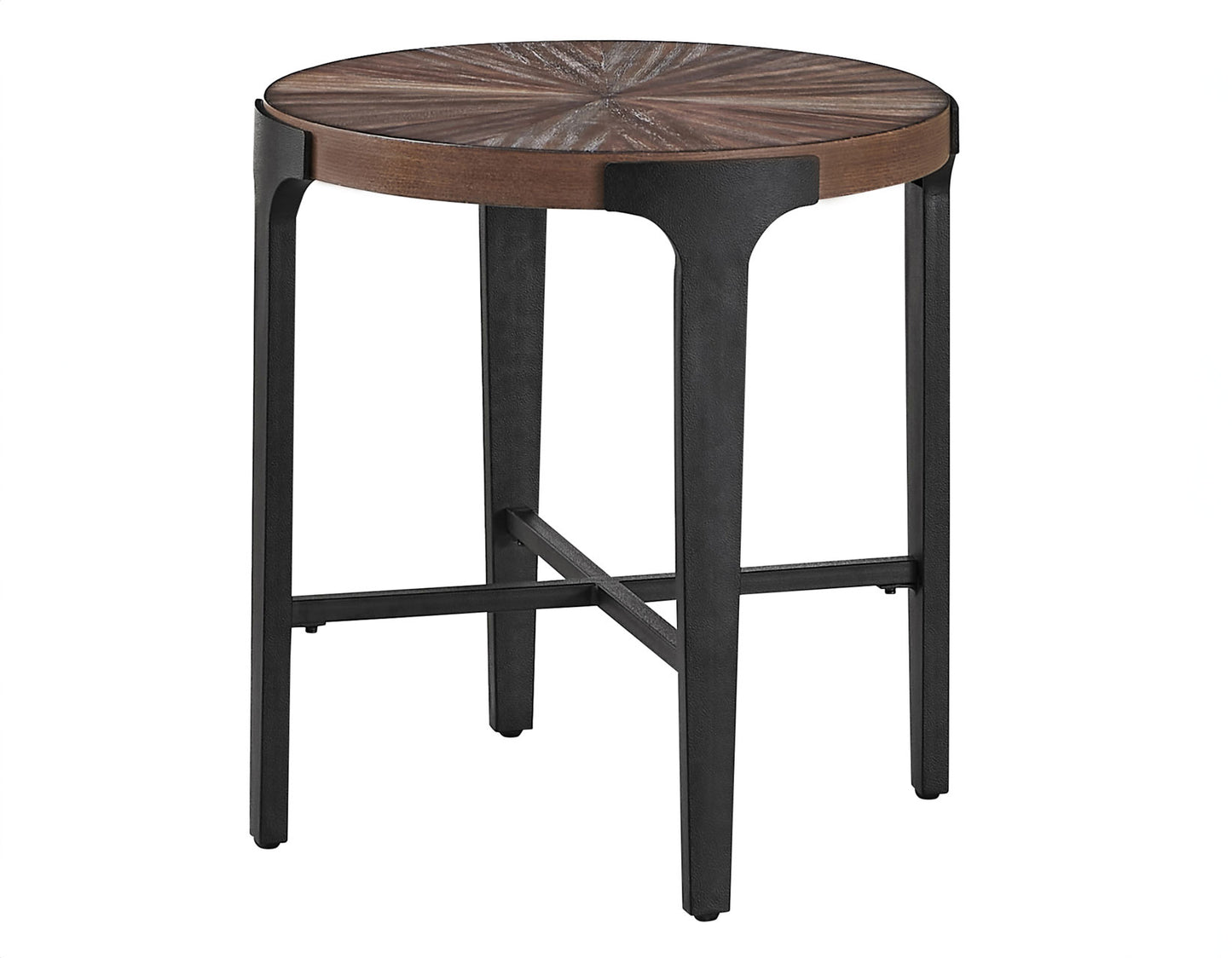 Chevron, 22-inch Round End Table