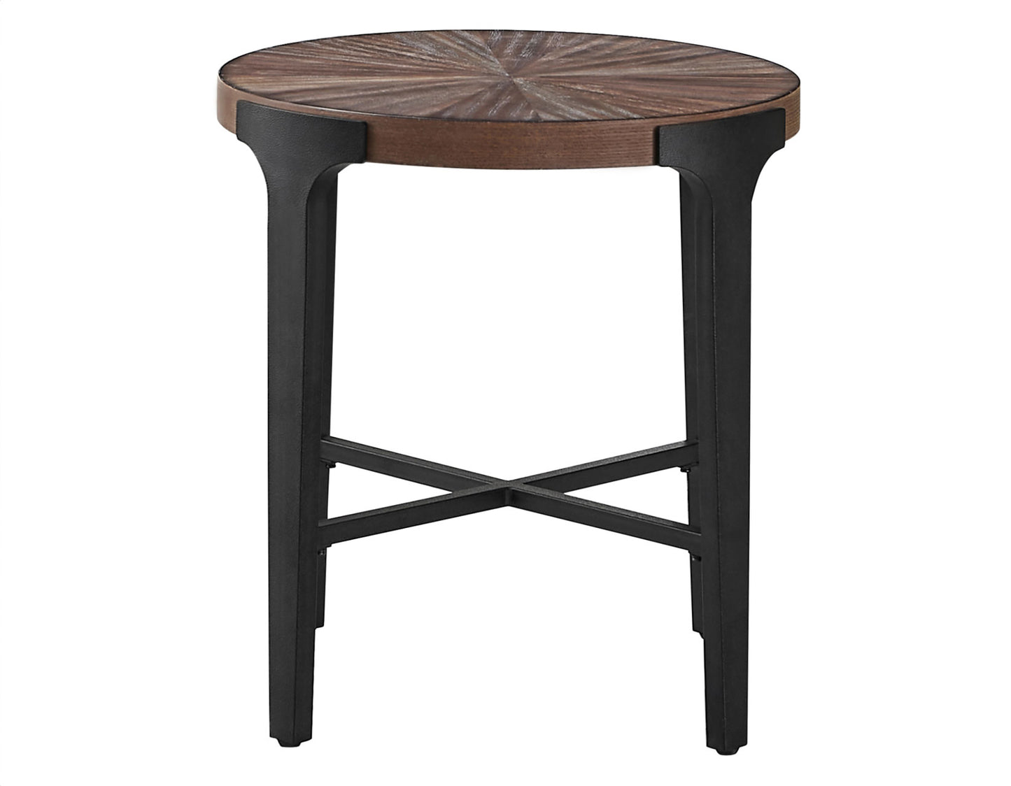 Chevron, 22-inch Round End Table