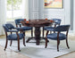 Tournament Arm Chair w/Casters, Navy