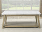 Vida, Cocktail Table, White Marble Top, Castered, Blonde