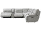 Olsen 6-Piece Sectional, Dual-Power Zero-Gravity Reclining, Silver