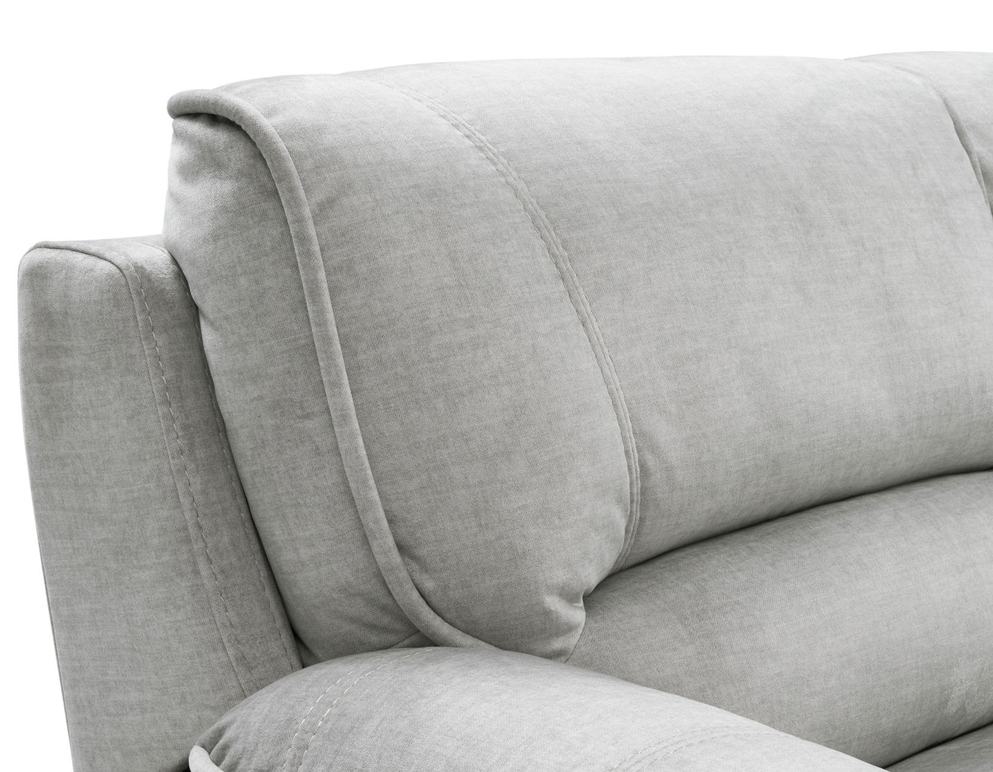 Olsen 6-Piece Sectional, Dual-Power Zero-Gravity Reclining, Silver