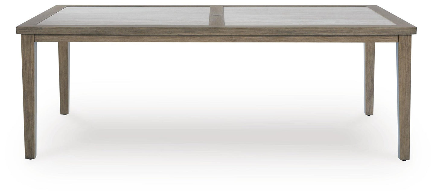 Rainier Ranch RECT Dining Table w/UMB OPT
