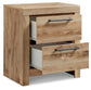 Hyanna King Panel Storage Bed with 2 Under Bed Storage Drawers, Dresser, Mirror and Nightstand